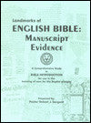 Landmarks Of The English Bible: Manuscript Evidence - Book Heaven - Challenge Press from BIBLE BAPTIST CHURCH PUBL