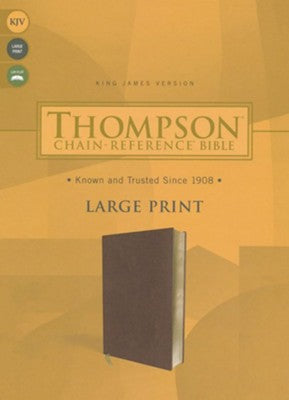 Thompson Chain-Reference Large Print KJV Bible (Brown, Soft Leather-Look)