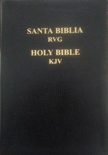 Spanish English RVG/KJV Bible (2010) (Black, Cowhide Leather)